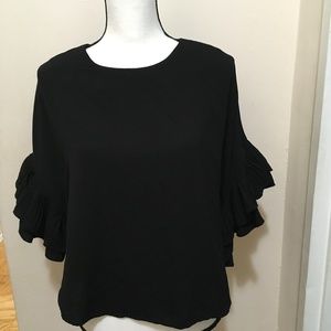 Short Black Poncho